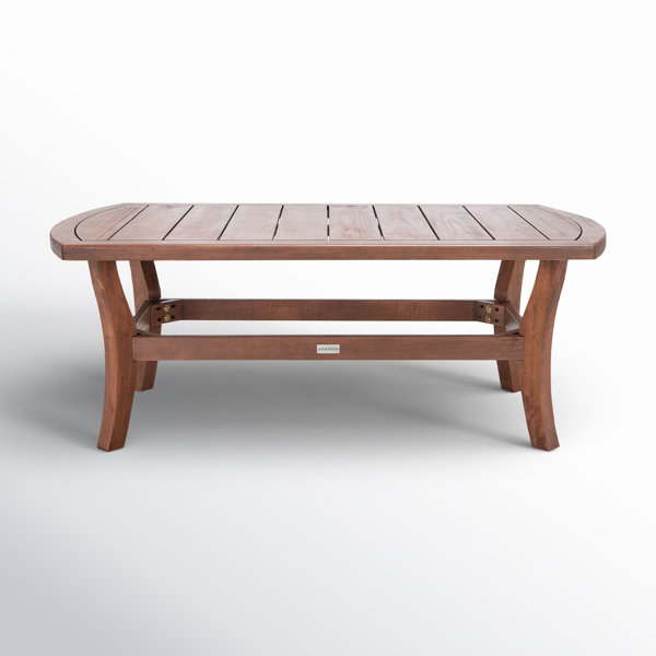 Joss & Main Oria Rectangular Eucalyptus Outdoor Coffee Table & Reviews ...